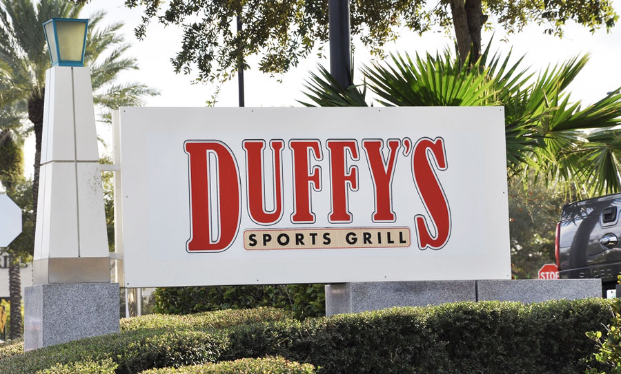 The Duffy's Sports Grill sign