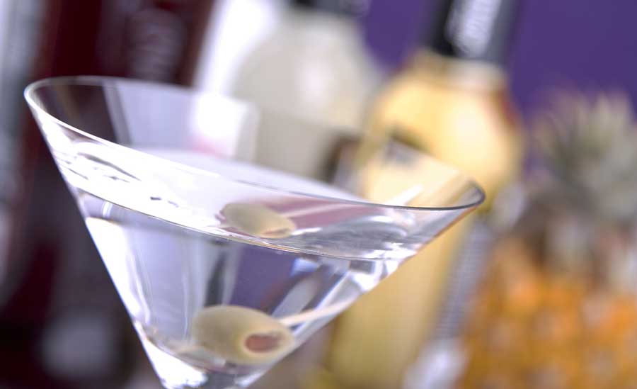 Closed up view of a cocktail